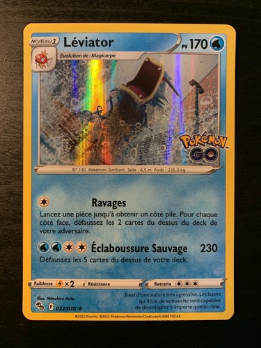 Carte pokémon holo léviator - carte,