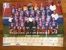AFFICHE Poster * équipe PSG Photo Officielle- saison 1998/99 Paris Saint Germain