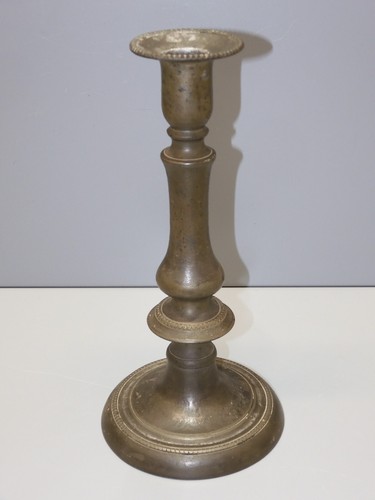 Ancien bougeoir etain - -ancien,