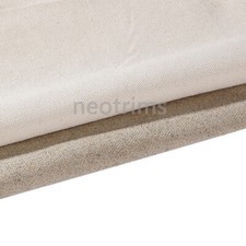 Tissu d'ameublement 100% coton et toile de lin.Matériau naturel épais 160 cm