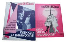 DEUX SUR LA BALANCOIRE  / SYNOPSIS + AFFICHETTE / 1962 / ROBERT MITCHUM +