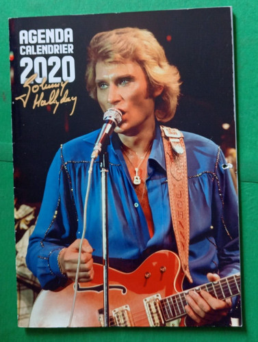 Agenda calendrier 2020 johnny - "agenda,