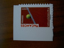 France Autoadhésifs Yvert num 315 Vacances rouges Tennis Annee 2009
