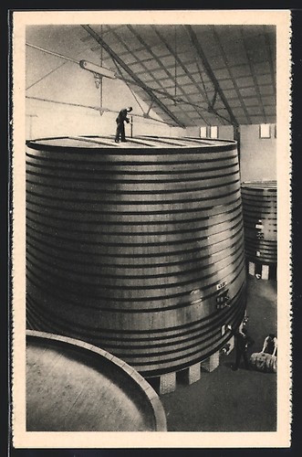 Cpa thuir les chais - de, byrrh