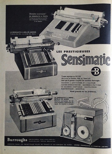 Publicité papier machines - -,