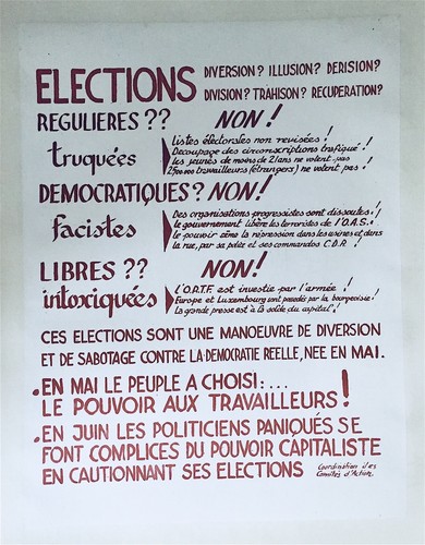 Mai affiche sérigraphie - mai,