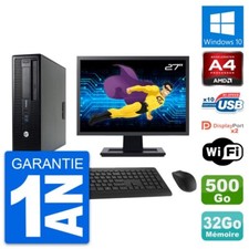 PC HP 705 G1 SFF Ecran 27" AMD