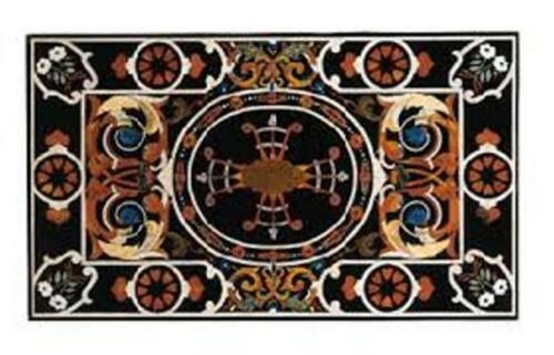Black marble table - 3'x2',