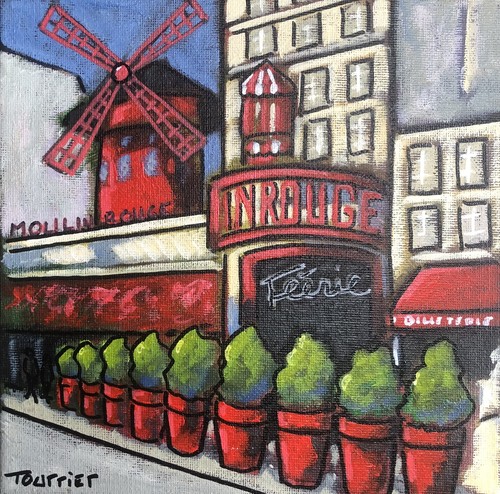 Tableau peinture paris cabaret - tableau,