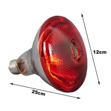 Lampe Chauffante pour Poules Coop Couveuse avec Lumière Infrarouge Rouge E27 Ba