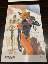 ART PRINT EX LIBRIS TBE PIN UP TATIANA MEYNET 2001 29X18