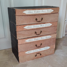 Lot 4 Boites Archives Notaires Italie Fondazione Falzaretti Très large 49 cm