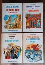 Contes Legendes Récits Aventures Grec Antique Troubadours Barbare Fernand Nathan