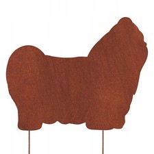 Shih Tzu chien figurine corten