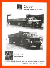 MAGIRUS-DEUTZ / TRACTEUR 230 D 19 S /   FICHE TECHNIQUE de 1971
