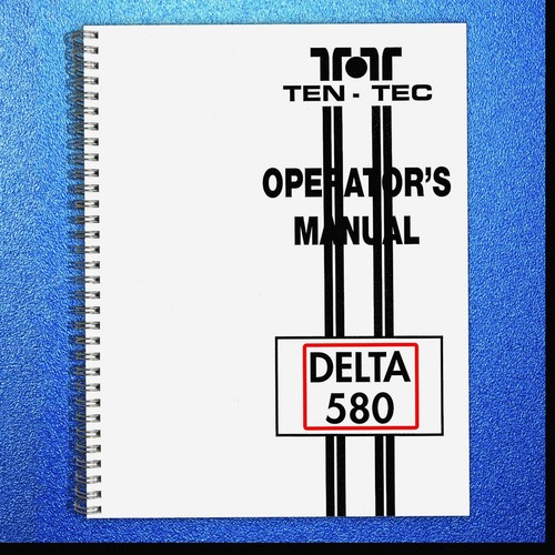 Ten tec delta 580 user - 580,