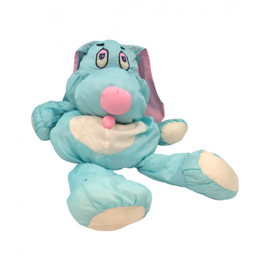 Peluche chien bleu - , rose