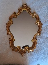 Miroir ovale bois stuc - ovale,