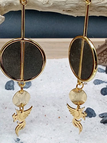 Boucle oreille pendentif - boucle, d'oreille
