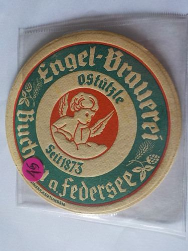 Sous bock ancien biere engel - ,