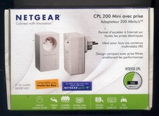 2 CPL Netgear AV 200 Mini - 200 Mbps -  XAVB1401 - excellent état