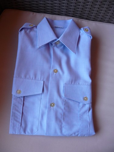 Chemise militaire neuve bleu - chemise,