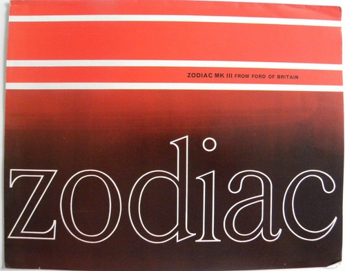 Brochure ford zodiac - zodiac, de