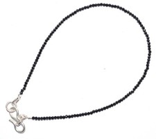 925 Argent Fin Noir Zircon