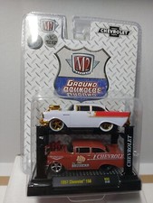 M2 Machines 1/64 🇨🇵 Model-Kit  1957 Chevrolet 150 + pont élévateur  chase 750 