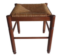 TABOURET BOIS ET PAILLE DECO