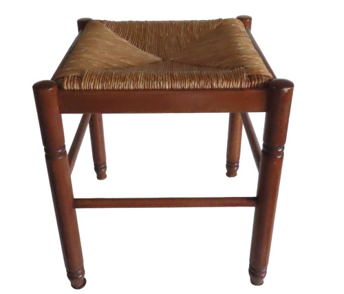 Tabouret bois paille deco - tabouret,