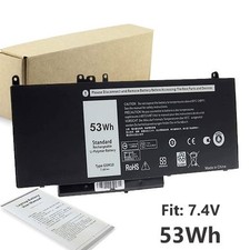 Batterie pour Dell LATITUDE E5250 E5450 E5550 7.4V 51wh G5M10