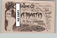 Belle carte de visite MARTIN DEMEUSY Joaillerie bijouterie - Retour de pêche