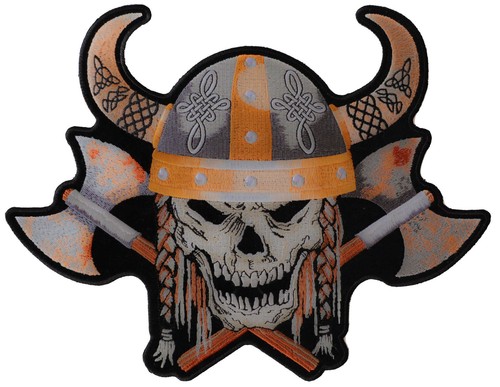 Viking skull patch - viking,