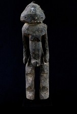 Art Africain Afrique Ancien Fétiche Karaboro sur Socle - Burkina Faso - 26 Cms