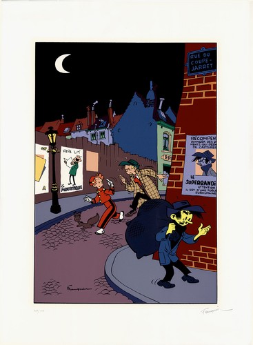 Franquin sérigraphie spirou - sÉrigraphie,