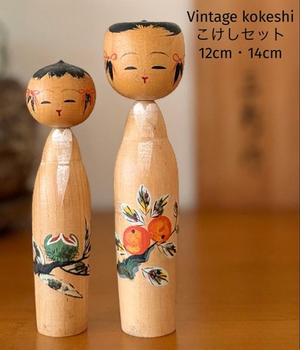 Vintage kokeshi set creative