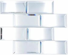 Verre Mosaïque Miroir Thekenverkleidung Rectangulaire Cuisine 180-07 1 Mat