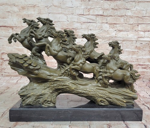 Statue bronze cheval - statue,