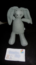 Doudou peluche lapin tricot