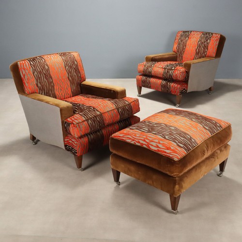 Fauteuils poufs anciens - et,