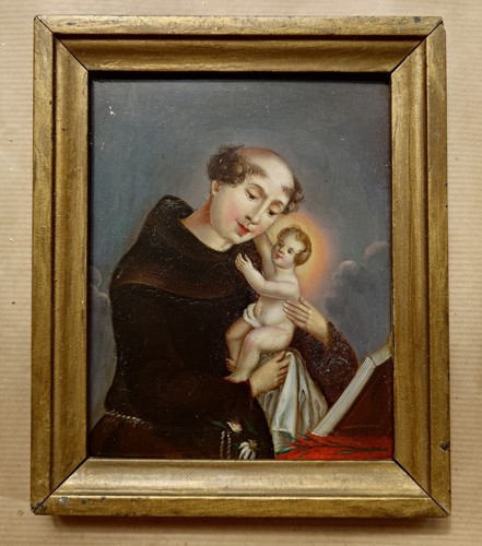 Tableau ancien religieux saint - tableau,
