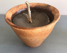 RARE ANCIEN POT A RESINE DE