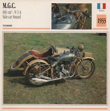 Fiche Moto M.G.C. 600cm3 N3A Side-car Simard 1933 FRANCE