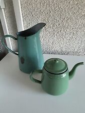 Vintage Théière Et Broc En