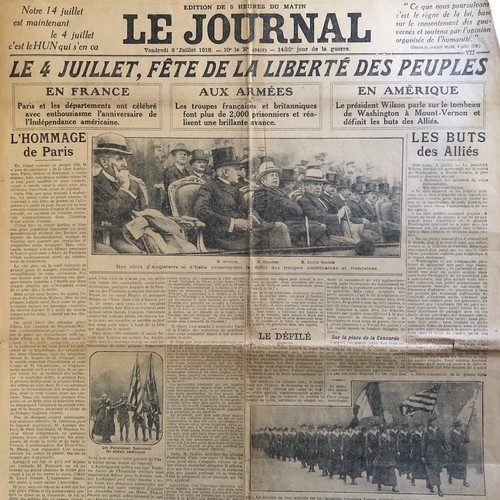 Quotidien journal ww1 - quotidien,