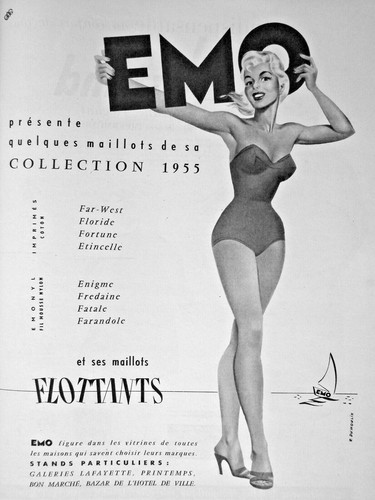 Publicité presse 1955 - de,