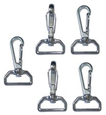 Mousqueton Sangle Emerillon ( Lot de 5 ) inox 316 Pour sangle 25mm