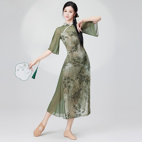 Robe qipao danse - robe, latine
