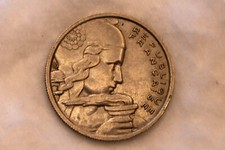  100 Francs COCHET  1955 ruban coiffe large, F.450/5 .  Piece Monnaie FRANCE